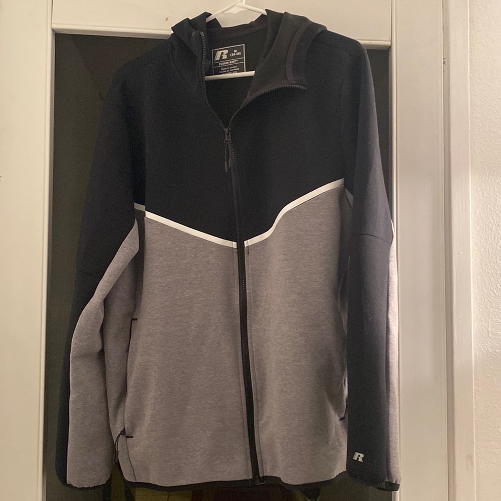 Men’s Russell Fusion Knit Hoodie Sz M